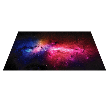 Galactische kleurexplosie vinyl tapijt sterren - TenStickers