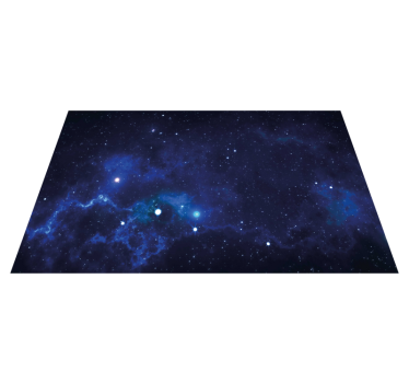 Kosmische nevelscène vinyl tapijt sterren - TenStickers