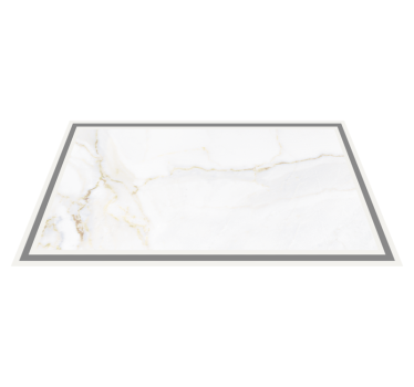 Elegante witte aderen marmeren vinyl tapijt - TenStickers