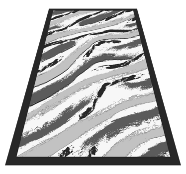 Stijlvolle zebrastrepen vinyl vloerkleed dierenprint - TenStickers
