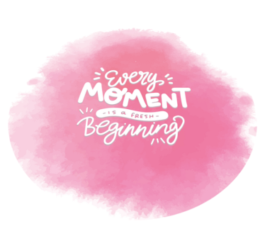 Elk moment begint vinyl tapijt zinnen en teksten - TenStickers