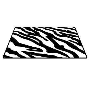Vinyl vloerkleed dierenprint enkele toon strepen - TenStickers