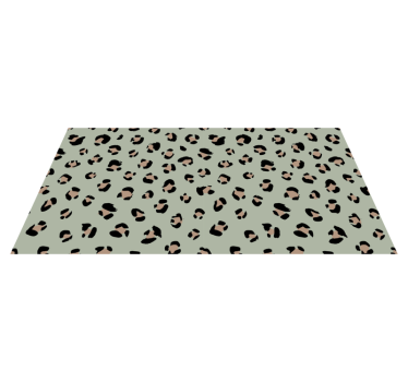 Vinyl vloerkleed dierenprint luipaardmotief esthetiek - TenStickers