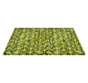Vinyl vloerkleed dierenprint groene reptielenhuid - TenStickers