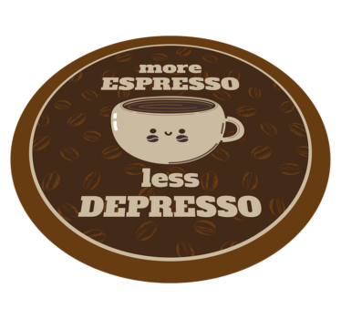 Meer espresso minder vinyl tapijt zinnen en teksten - TenStickers