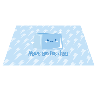 Een ijsje eten vinyl tapijt kind - TenStickers