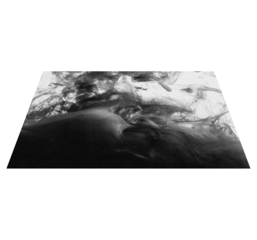 Monochrome abstracte wervelingen marmeren vinyl tapijt - TenStickers
