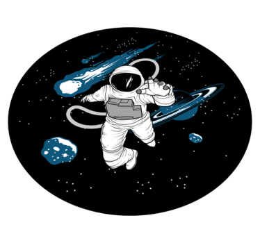 Astro-avontuur vinyl tapijt snelwegen - TenStickers