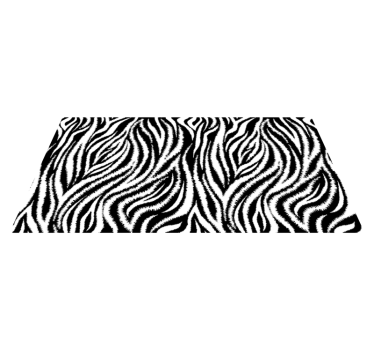 Vinyl vloerkleed dierenprint zebraprint - TenStickers