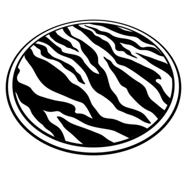 Chique zebralijnen vinyl vloerkleed dierenprint - TenStickers