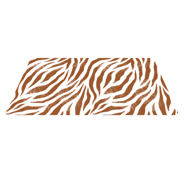 Rustieke zebrastrepen vinyl vloerkleed dierenprint - TenStickers