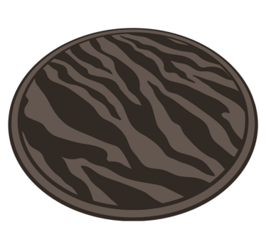 Elegant zebrapatroon vinyl vloerkleed dierenprint - TenStickers