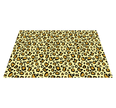Luipaardpatroon speels vinyl vloerkleed dierenprint - TenStickers