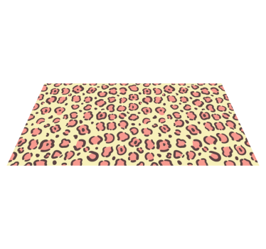 Accenten met luipaardpatroon vinyl vloerkleed dierenprint - TenStickers