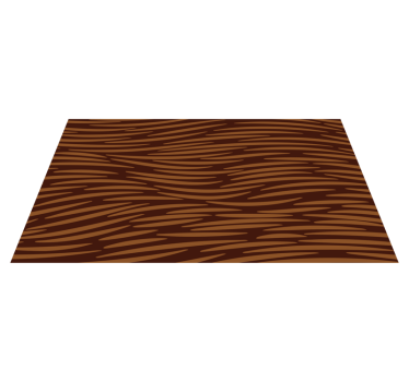 Houtnerf textuur vinyl vloerkleed dierenprint - TenStickers