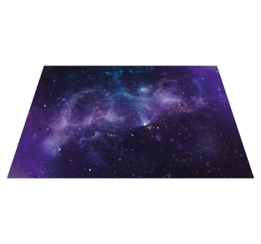 Kosmische sterrenstelselscène vinyl tapijt sterren - TenStickers