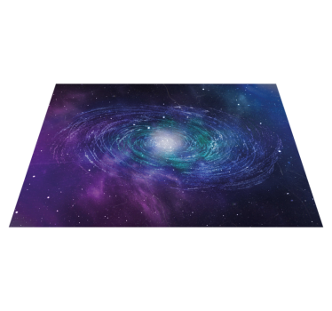 Galactisch wervelpatroon vinyl tapijt sterren - TenStickers