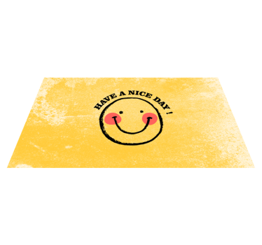 Prettige dag! vinyl tapijt zinnen en teksten - TenStickers