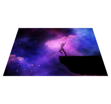 Kosmische reis vinyl tapijt sterren - TenStickers