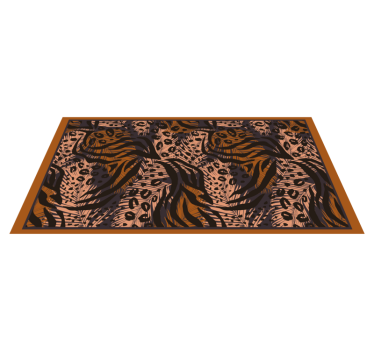 Exotisch junglemotief vinyl vloerkleed dierenprint - TenStickers