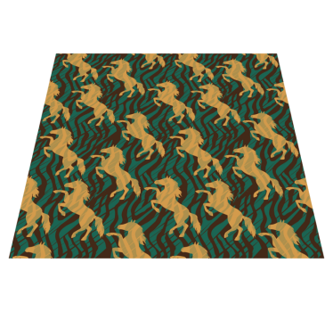 Overlay met safarimotief vinyl vloerkleed dierenprint - TenStickers