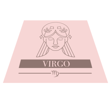 Maagd sterrenbeeld symbool vinyl tapijt zinnen en teksten - TenStickers