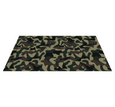 Camouflagepatroon vinyl vloerkleed dierenprint - TenStickers