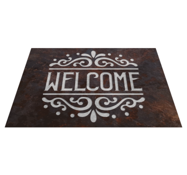 Welkom vinyl tapijt - TenStickers