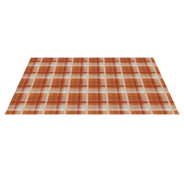 Geruit patroon warmte vinyl tapijt woonkamer - TenStickers