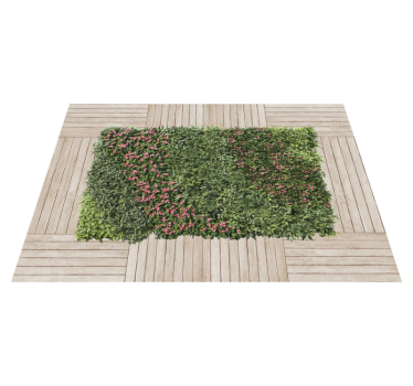 Grote verticale tuin vinyl tapijt - TenStickers