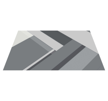 Geometrisch grijs kantoor vinyl tapijt - TenStickers