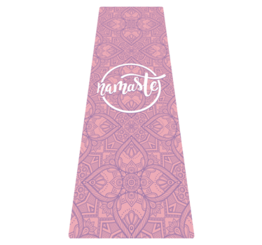 Yoga vinyl tapijt met naam - TenStickers