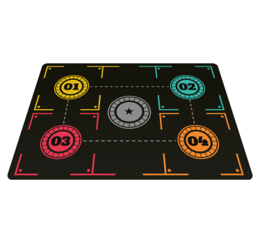 Basketbal Trainings vinyl tapijt Rechthoekig - TenStickers
