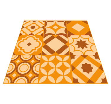 Rustieke tegels vinyl tapijt keuken - TenStickers