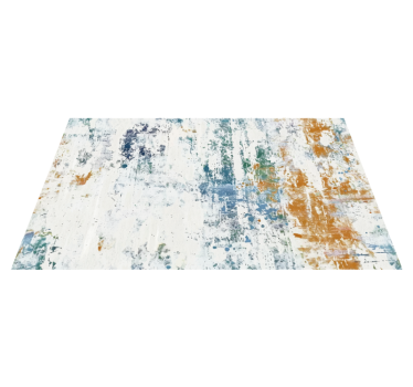 Abstract gestructureerd ontwerp vinyl tapijt eetkamer - TenStickers