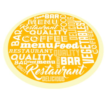 Restaurantkwaliteit menu vinyl tapijt zinnen en teksten - TenStickers