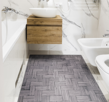 Geweven structuurdetail vinyl tapijt textuur - TenStickers