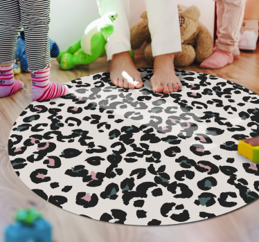 Luipaardvlekkenpatroon vinyl vloerkleed dierenprint - TenStickers