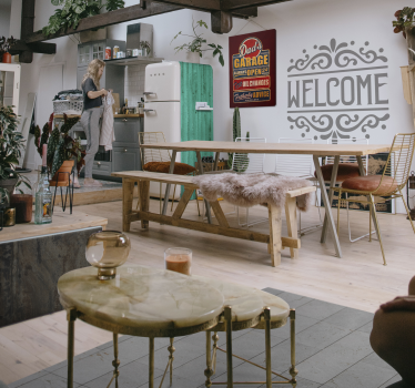Beton textuur vinyl tapijt - TenStickers