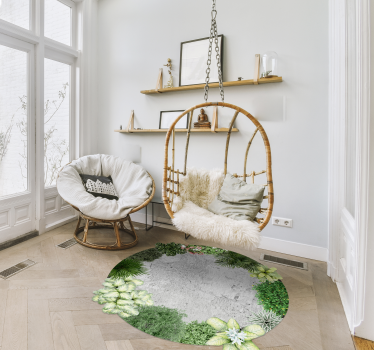Cemment tuin vinyl tapijt - TenStickers