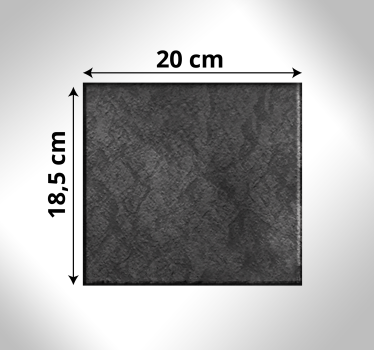 Getextureerde stenen vierkant vinyl tapijt textuur - TenStickers