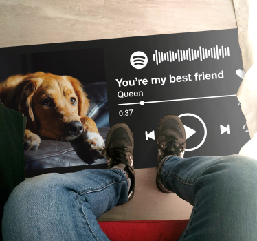 Aangepaste nummerweergave vinyl tapijt zinnen en teksten - TenStickers