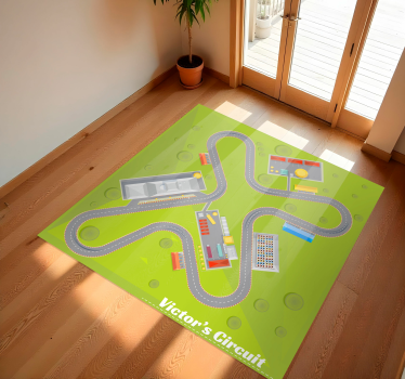 Aanpasbare speelweg vinyl tapijt snelwegen - TenStickers