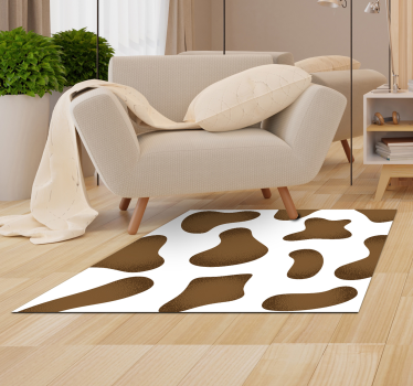 Abstract koeienhuidpatroon vinyl vloerkleed dierenprint - TenStickers