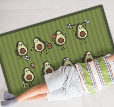 Avocado-tekens vinyl tapijt meer kinderen - TenStickers