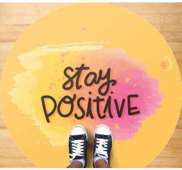 Behoud optimis vinyl tapijt zinnen en teksten - TenStickers