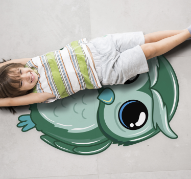 Cartoon uil illustratie vinyl tapijt kind - TenStickers