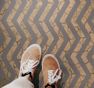 Chevron gebarsten structuur vinyl tapijt textuur - TenStickers