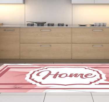 Chique thuisstatement vinyl tapijt zinnen en teksten - TenStickers