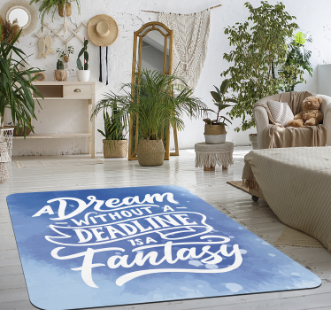 Droom deadline fantasie vinyl tapijt zinnen en teksten - TenStickers